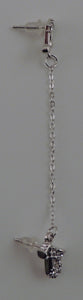 Music Notes - Double Post Earrings w/ Chain