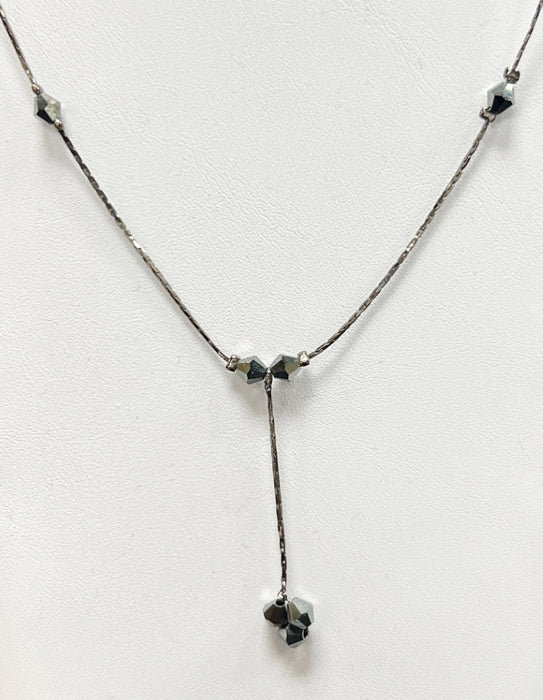 Triple Bead Drop Necklace