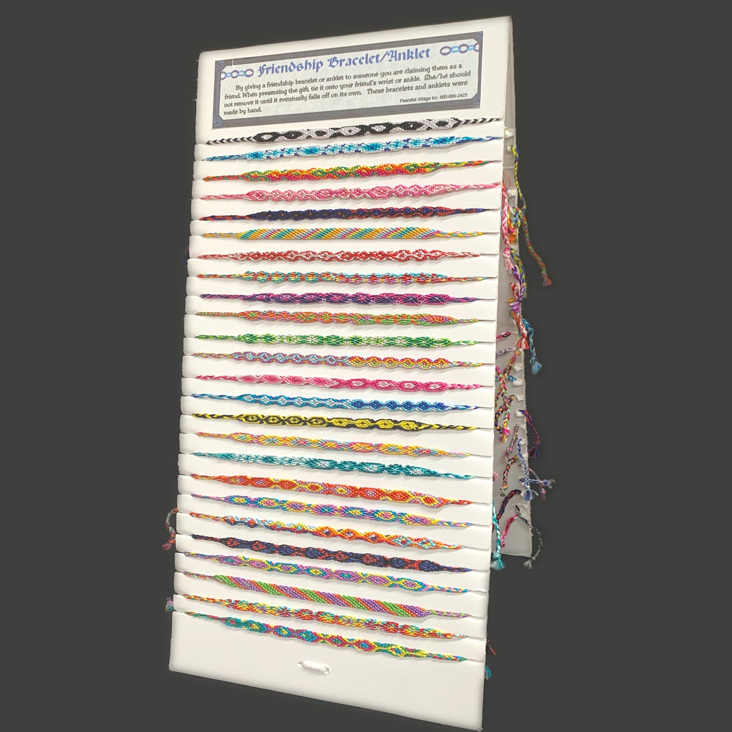 Cloth Round Friendship Tie On Bracelet Package