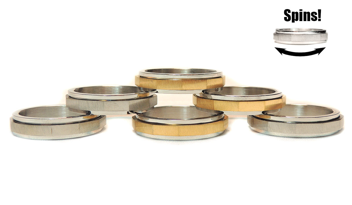 Gold/Silver Stainless Steel Ring