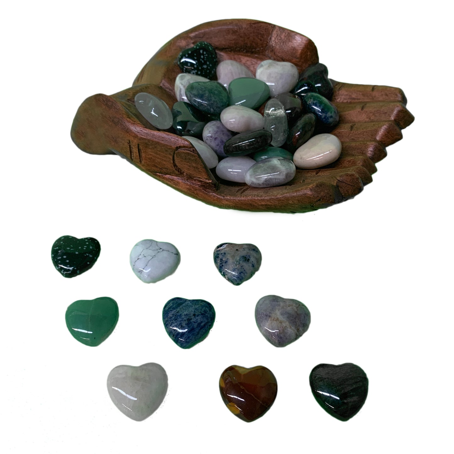 30 mm Gemstone Hearts Package