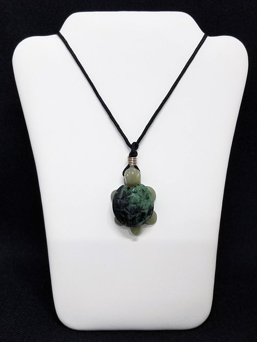 Semi Precious Stone Turtle Necklace