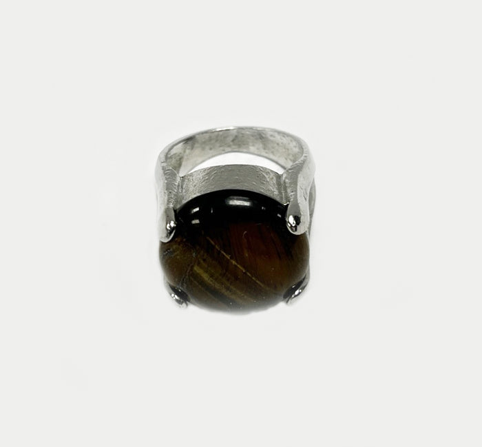 Large Stone Adjustable Ring