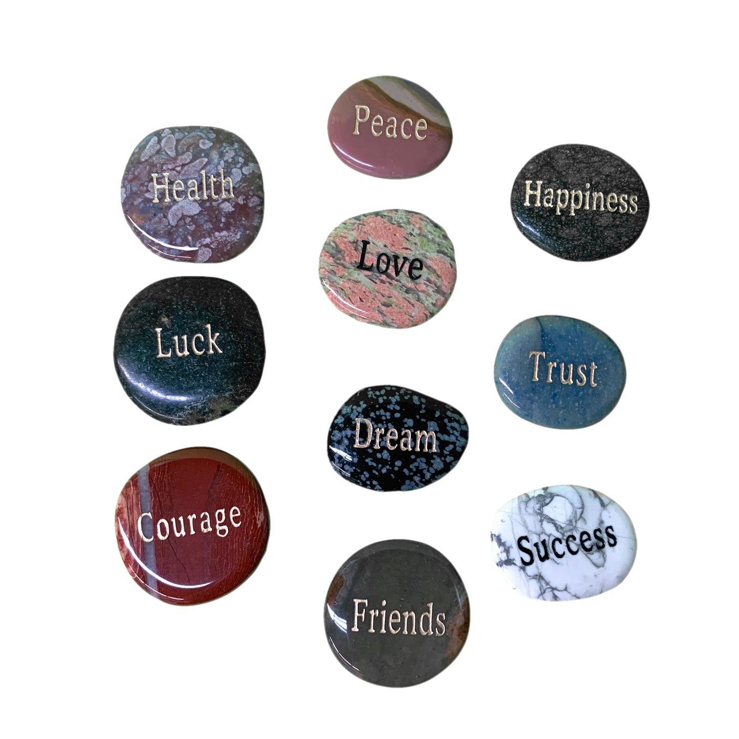 Semiprecious Inspirational Word Stones