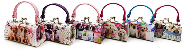Puppies Lipstick Mini Purse