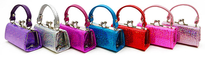 Solid Glitter Arora Borealis Lipstick Mini Purse