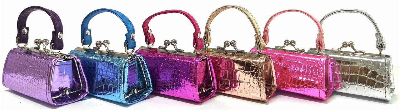 Shiny Aligator  Mini Purse