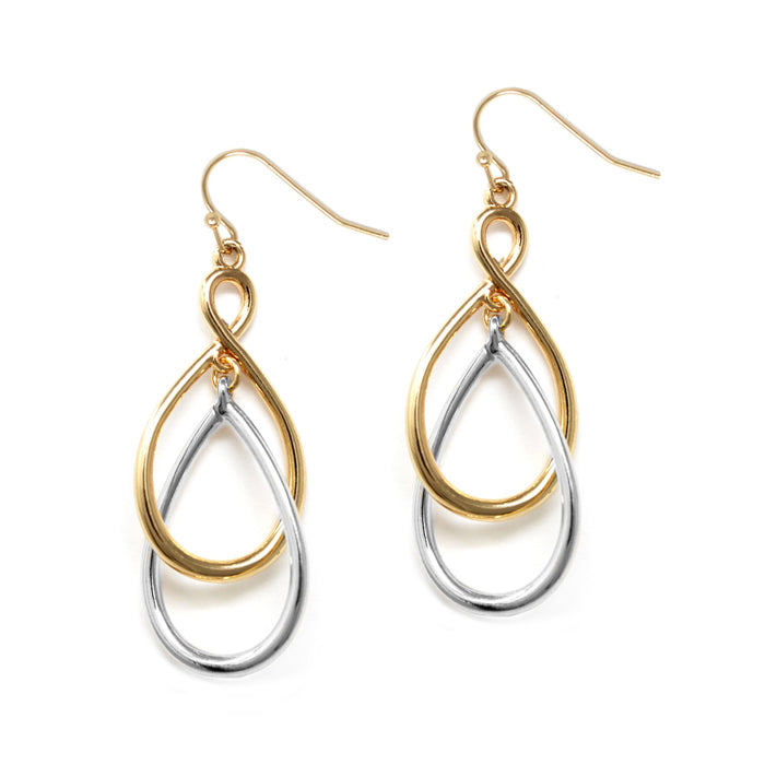 Double Layer Teardrop Multicolor Earrings
