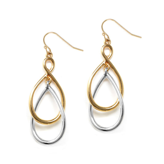 Double Layer Teardrop Multicolor Earrings