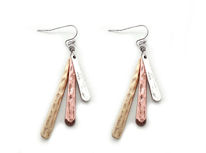 Triple Long Teardrops - Multicolor