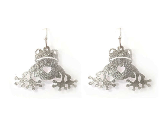 Frog - Silver - Earrings