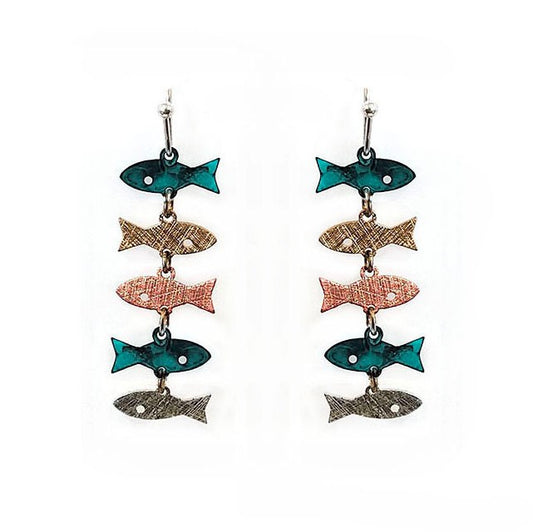 String Of Fish - Earrings - Multipatina