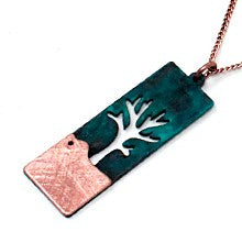 Mini Rectangle - Cutout Tree - Patina & Copper - N/E Set