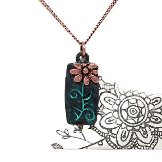 Daisy Pendant - Patina - N/E Set