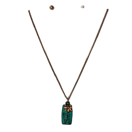 Daisy Pendant - Patina - N/E Set