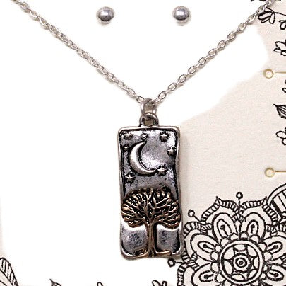 Tree, Moon & Stars Rectangle - N/E Set