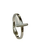 Cross Stainless Steel Adjustable Ring