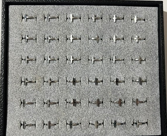 Cross Stainless Steel Adjustable Ring