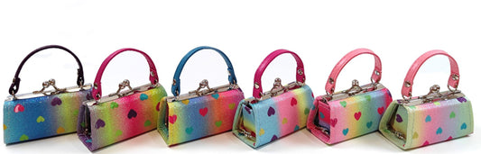 Pastel Heart Mini Lipstick Purse