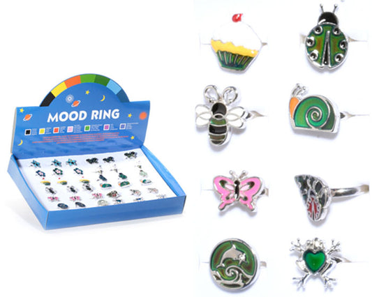 Shapes Designs Adjustable Mood Rings