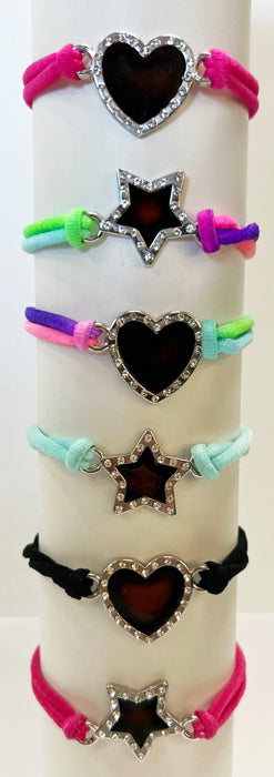 Assorted Stars & Hearts Mood Bracelet