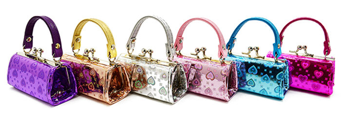 Foil Heart Lipstick Mini Purse