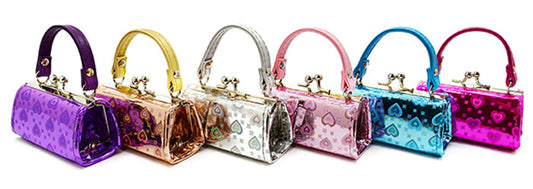 Foil Heart Lipstick Mini Purse